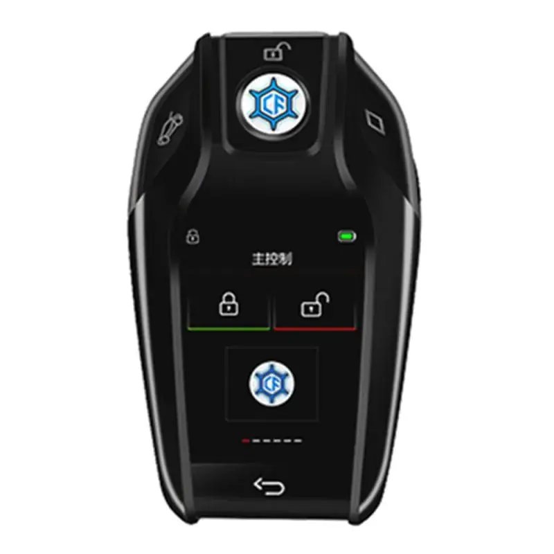 Cheie smart BMW G style cu touchscreen keyless entry argintiu 800 Premium