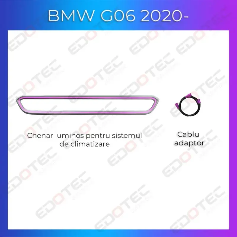 Retur gratuit Lumini ambientale BMW X6 G06 2020- panou luminos climatizare dedicat control telefon sau sistem original