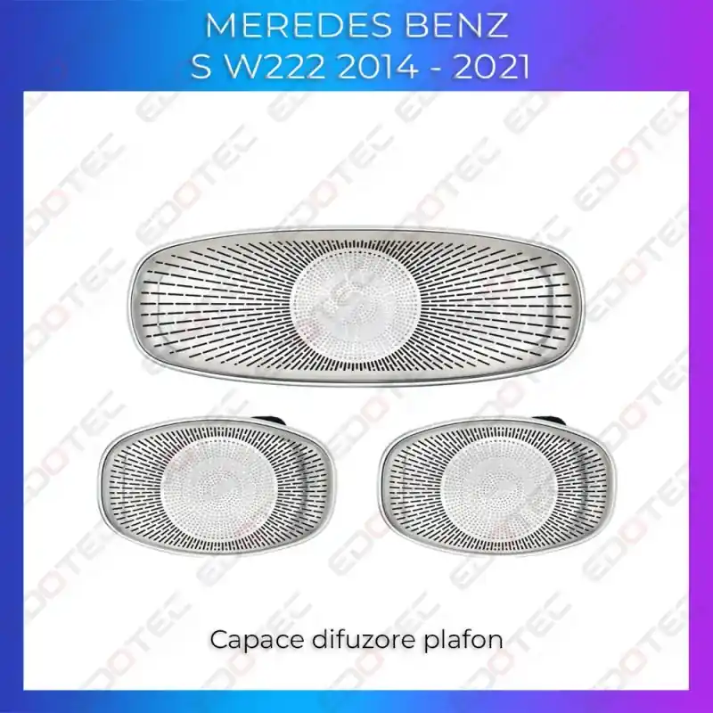 Reducere extra Lumini ambientale Mercedes S Class W222 dedicate plafon control din sistemul original si telefon