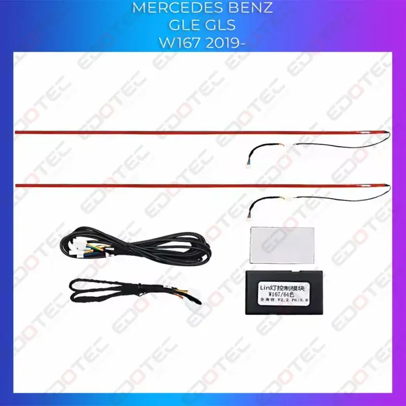 Disponibil imediat Lumini ambientale Mercedes GLE W167 GLS X167 dedicate trapa plafon control din unitatea originala sau telefon