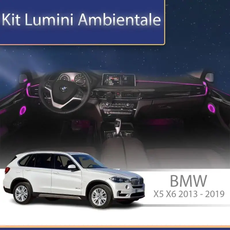 Lumini Ambientale BMW Seria X5 X6 2013-2019 dedicat trimuri control telefon sau sistem original Cel mai bun preț