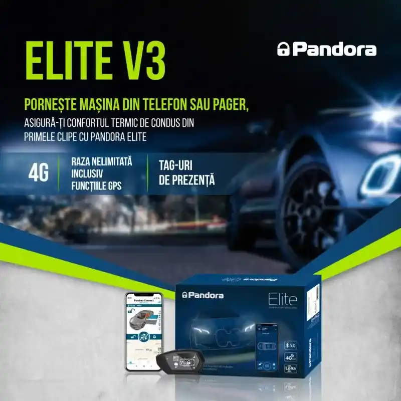 Cel mai vândut Kit pornire motor Opel Insignia gen 1 2008-2012, aplicatie telefon 4G, GPS, pager, tag, telecomanda (montaj inclus) - Pandora ELITE
