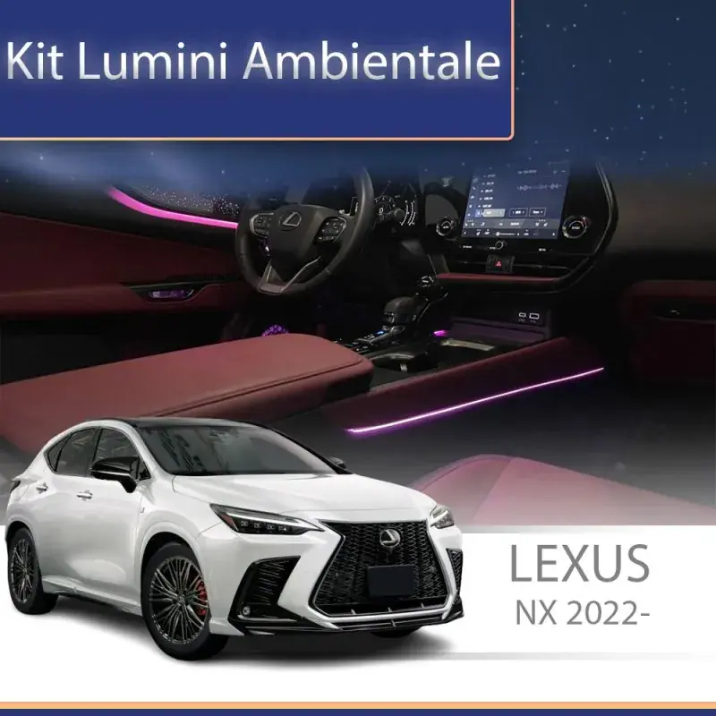 Vezi acum Lumini ambientale Lexus NX 2022 set complet control telefon sau sistem original