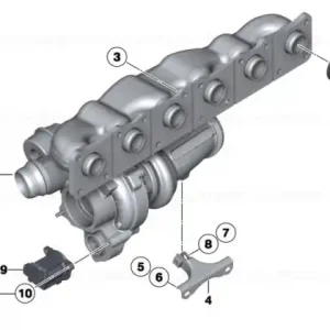 Comandă acum Exchange turbocharger with exh.manifold - BMW