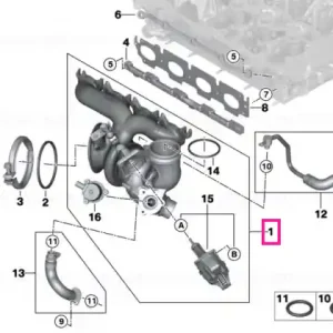 Preț redus Exchange turbocharger with exh.manifold - BMW