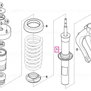 Arc-amortizor, față - BMW Reducere