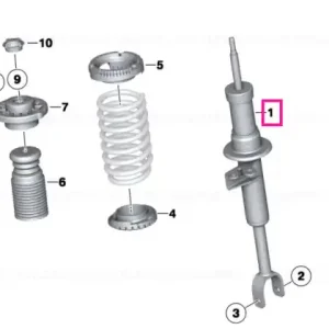 Ofertă limitată Arc-amortizor față, dreapta - BMW