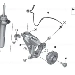 Amortizor cu arc față stânga - BMW Cumpără online