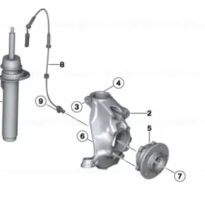 Amortizor cu arc față stânga - BMW Transport gratuit