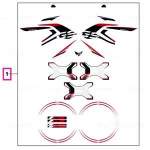 Sticker set GS - BMW Motorrad Ofertă exclusivă