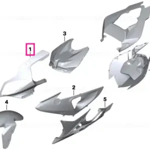 Upper trim section, left ROHTEIL / BLANK - BMW Motorrad Plată sigură