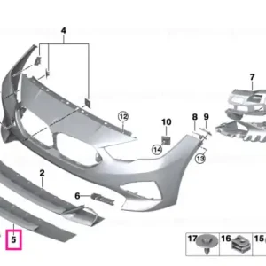 Vezi acum Panou ornamental bara protecție, inferior față - BMW