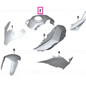 Capac rezervor mijloc GRANIT-GREY - BMW Motorrad Popular