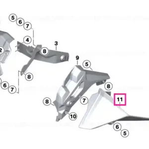 Wind deflector, right - BMW Motorrad Lichidare de stoc