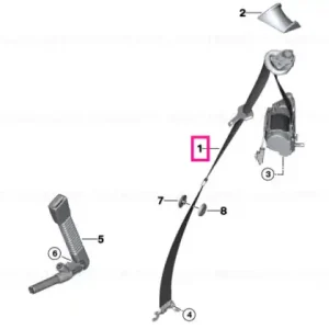 Upper belt right - BMW Discount