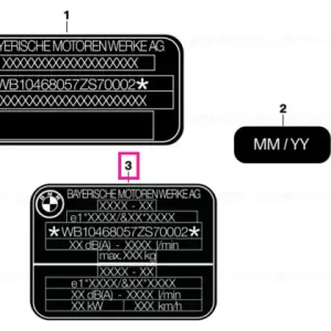 Type plate ECE - BMW Motorrad Ieftin