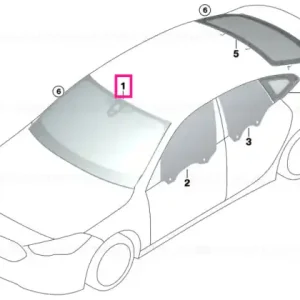 Windshield, green, rain/light/fog AKUSTIK - BMW Cel mai bun preț