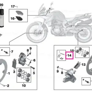 Set mounting parts - BMW Motorrad Cumpărături sigure