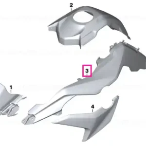 Bestseller Lateral trim panel, left LIGHT-WHITE - BMW Motorrad