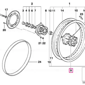 Wheel hub - BMW Motorrad Preț promoțional