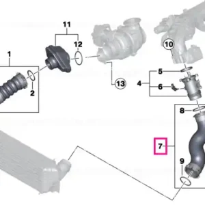 Vezi acum Charge air line - BMW