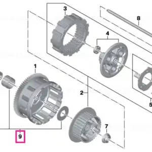 Transport gratuit Set, bearing, clutch - BMW Motorrad
