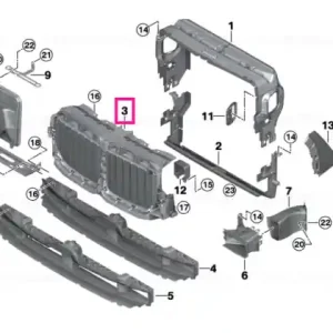 Air flaps, upper NIVI - BMW Expediere rapidă