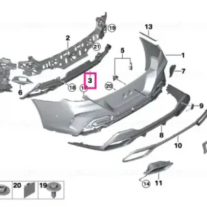 Adapter for support rear -M- - BMW Comandă acum