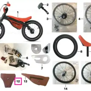 Apărătoare volan bicicletă BMW ORANGE Preferatul clienților