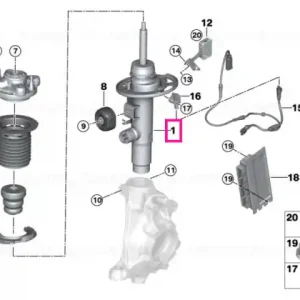 Amortizor față stânga VDC RWD - BMW Chilipir