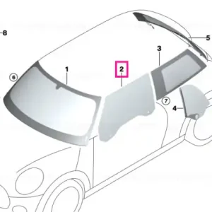 Vezi acum Door window, right - BMW - Mini