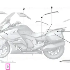 Decor panou lateral trim dreapta - BMW Motorrad Cel mai bun preț