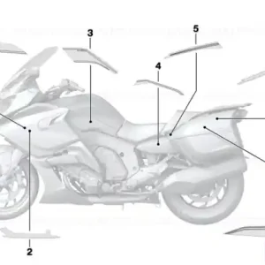 Decor case lid bottom left - BMW Motorrad Retur ușor