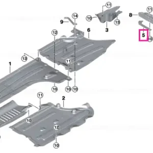 Underbody shield, center right - BMW Ultima șansă