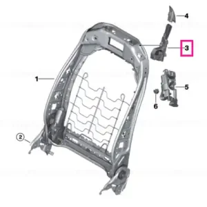 Unlocking unit, left SCHWARZ - BMW Premium