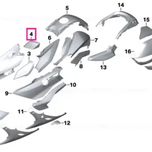 Carcasă oglindă stânga IMPERIAL-BLUE - BMW Motorrad Ofertă de sezon