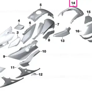 Tail cowling center primed - BMW Motorrad Ultima șansă