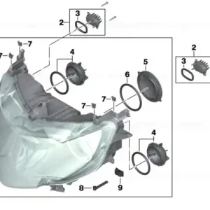 Xenon headlight ECE - BMW Motorrad Reducere de preț