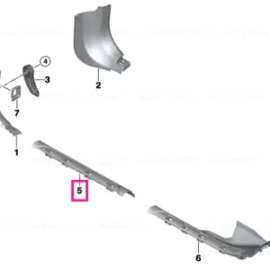 Bandă acoperire intrare interior stânga TARTUFO - BMW Ofertă limitată