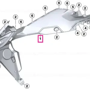 Acoperire rezervor stânga jos - BMW Motorrad Reducere specială