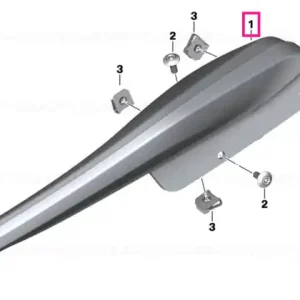 Wind deflector, left IMPERIAL-BLUE - BMW Motorrad Popular