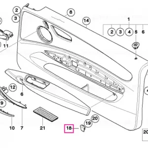 Acoperire buzunar hartă stânga BEIGE - BMW Promoție