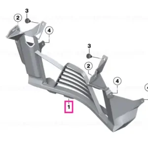 Air ducting, radiator - BMW Motorrad Retur gratuit