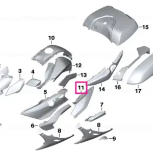 Capac rezervor superior stânga MONOLITH-MET. - BMW Motorrad Doar azi
