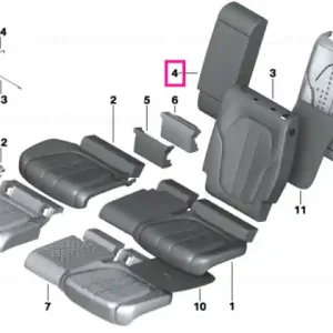 Vezi acum Acoperire spătar mijloc piele sus TARTUFO - BMW