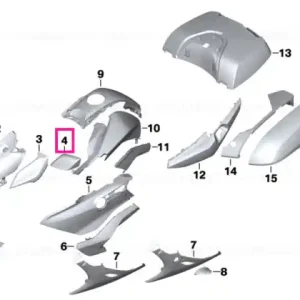 Super ofertă Carcasă oglindă stânga ROHTEIL / BLANK - BMW Motorrad