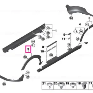 Bestseller Capac aripa roată față dreapta SMR+PMA SMR + PMA - BMW - Mini
