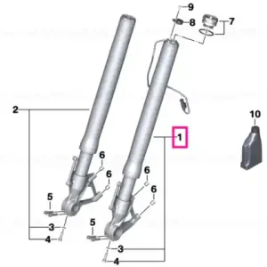 Calitate înaltă Fork leg left - BMW Motorrad