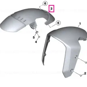 Capac roată față, inferior - BMW Motorrad Plată securizată