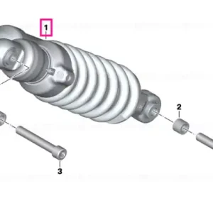 Spring strut, ESA, rear - BMW Motorrad Livrare rapidă